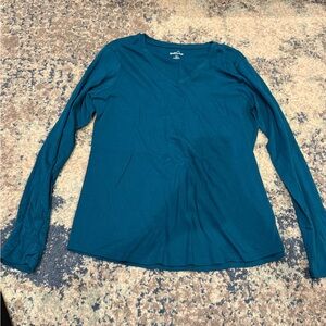 Teal Long Sleeve Women's Top
